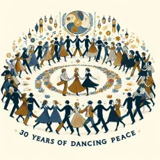 Logo 30 anni Danzare la pace Logo 30 anni Danzare la pace