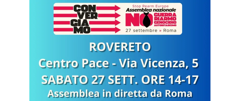 rett 27 sett - STOP GENOCIDIO E RIARMO - Rovereto - diretta rett 27 sett - STOP GENOCIDIO E RIARMO - Rovereto - diretta