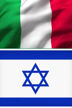 2025-11-04 Due bandiere Ita-Israele 2025-11-04 Due bandiere Ita-Israele